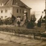 Karolewo odsłonięcie pomnika Hanki Sawickiej, kwiecień 1955